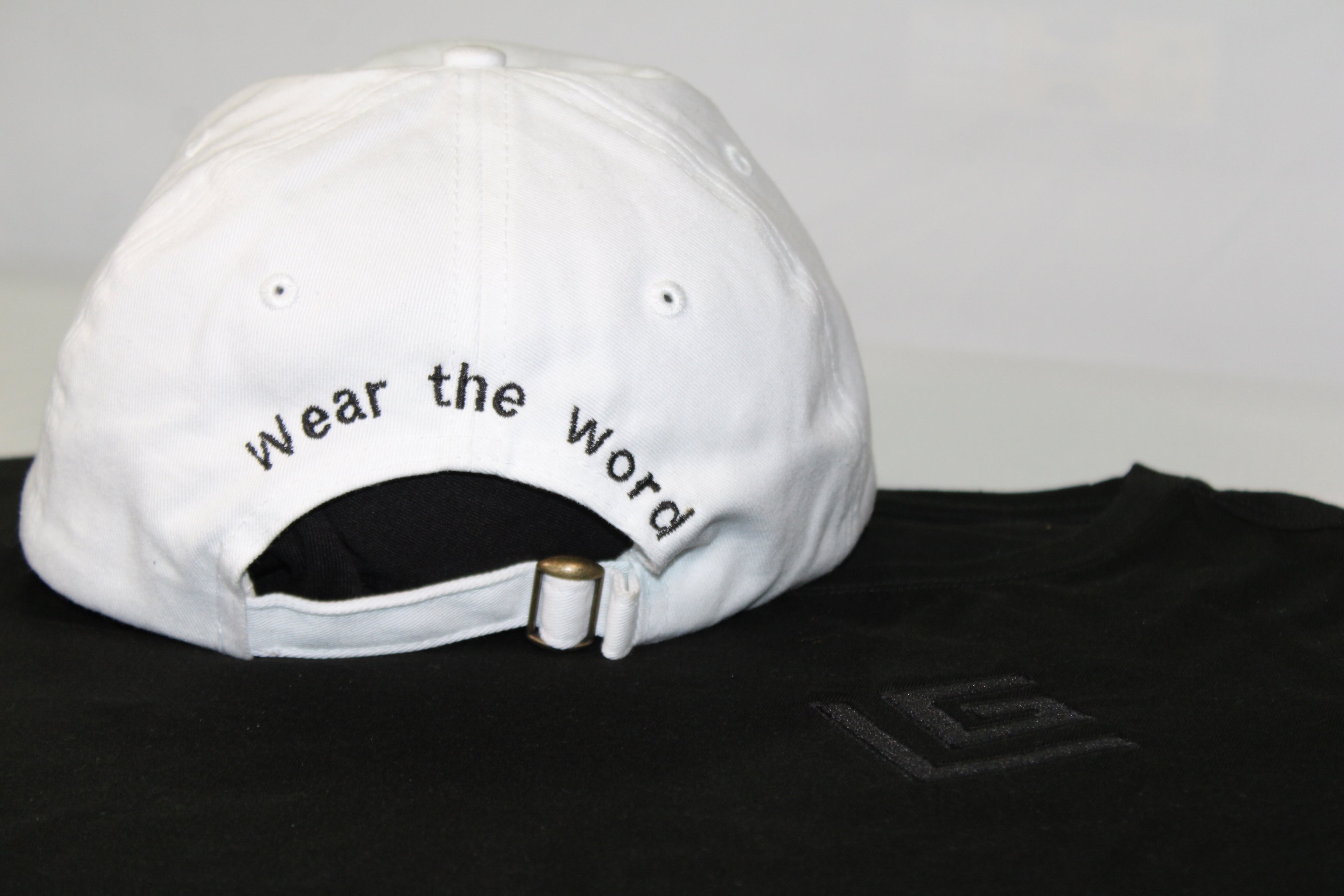 God’s Label Logo Hat – “Wear The Word” Edition Black