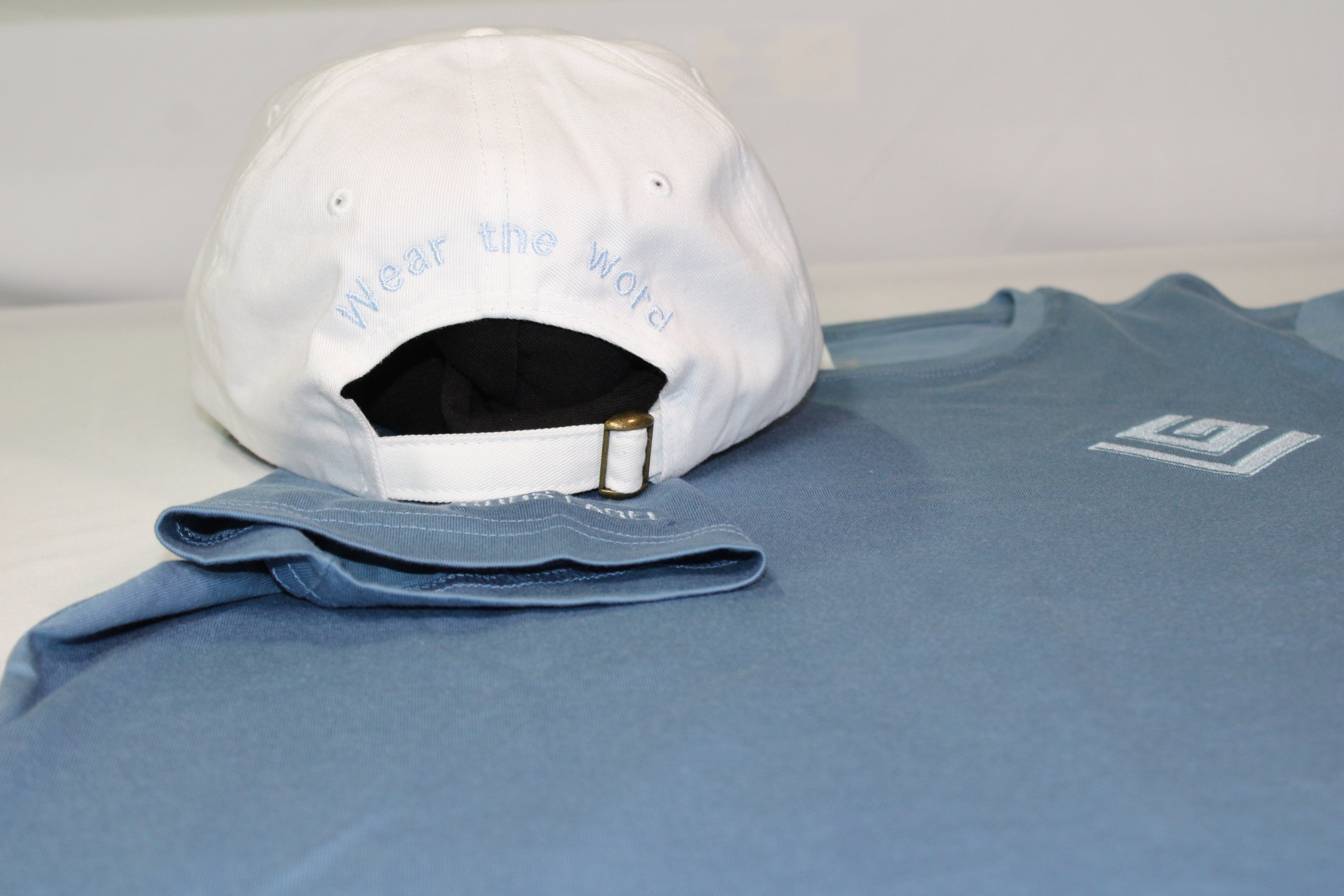 God’s Label Logo Hat – “Wear The Word” Edition Heaven Blue