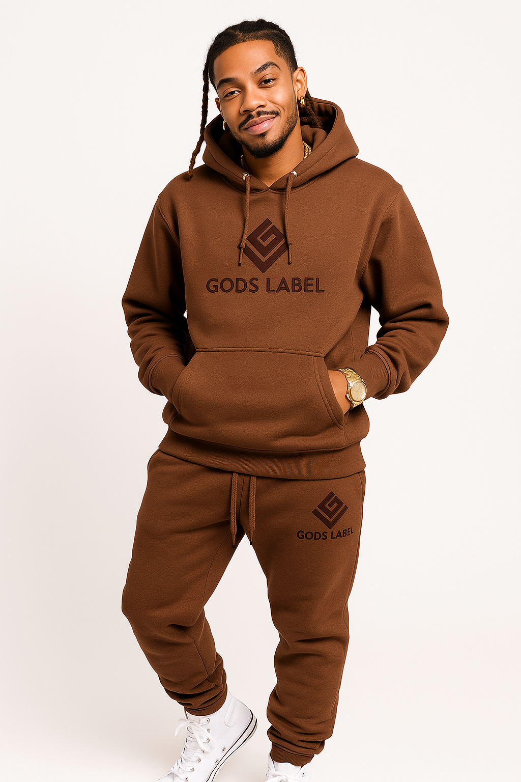 Signature Hoodie + Jogger Set - Chocolate Brown